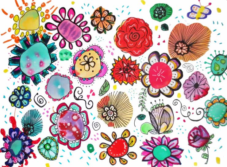 Flower Doodles 