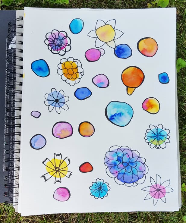 Watercolor Flowers Step 2 (617x740)