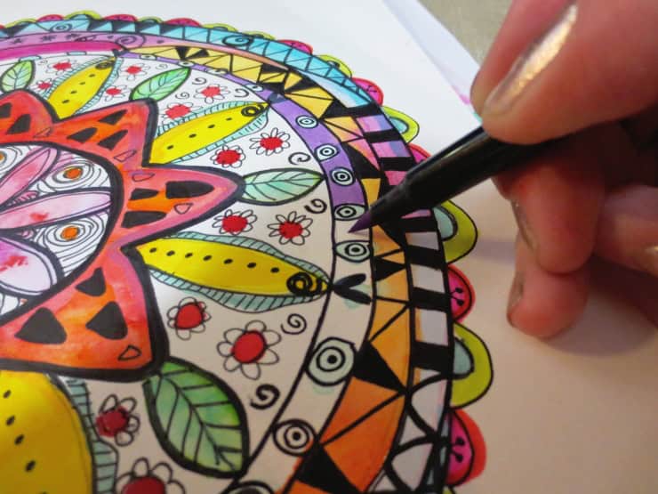 Watercolor Mandala Directions