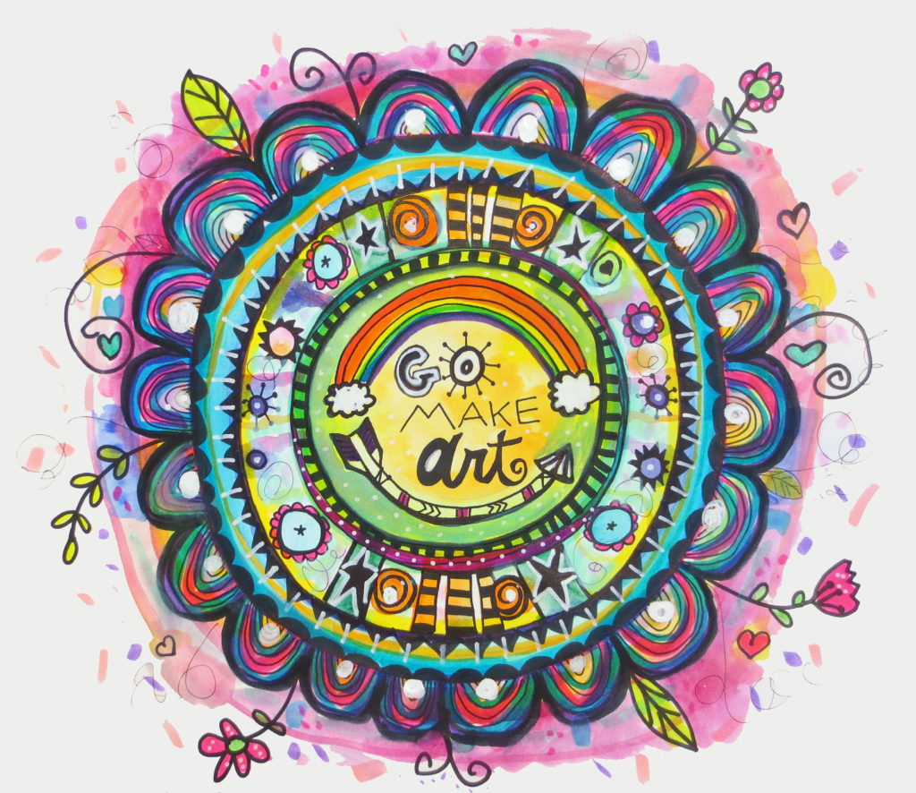 Watercolor Mandala: Go Make Art