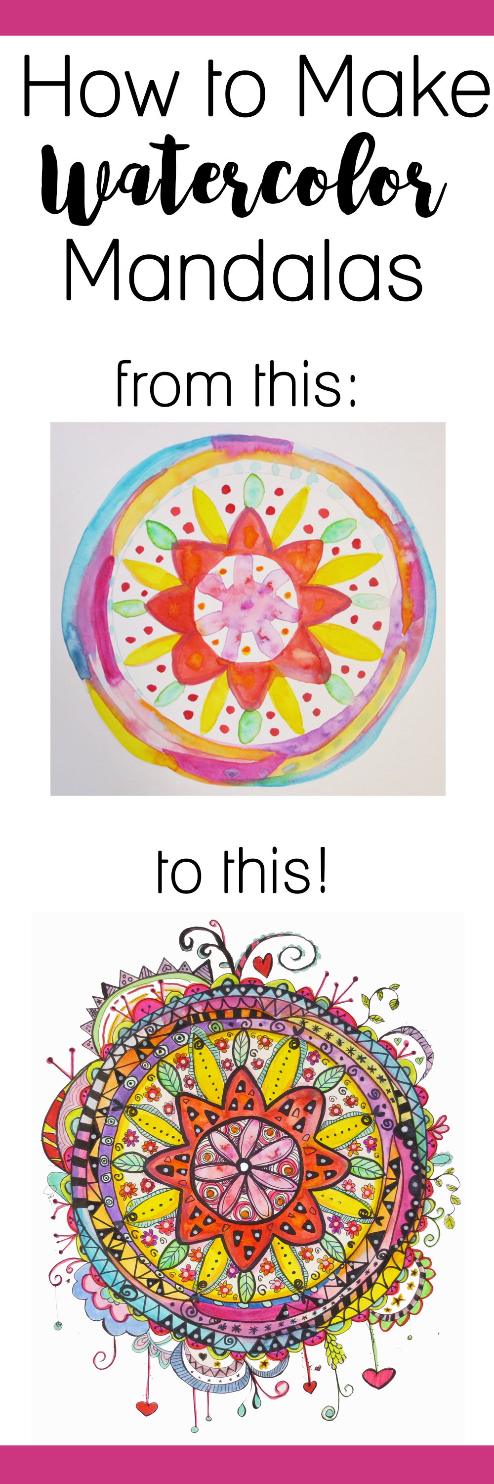 How to Make Watercolor Mandalas