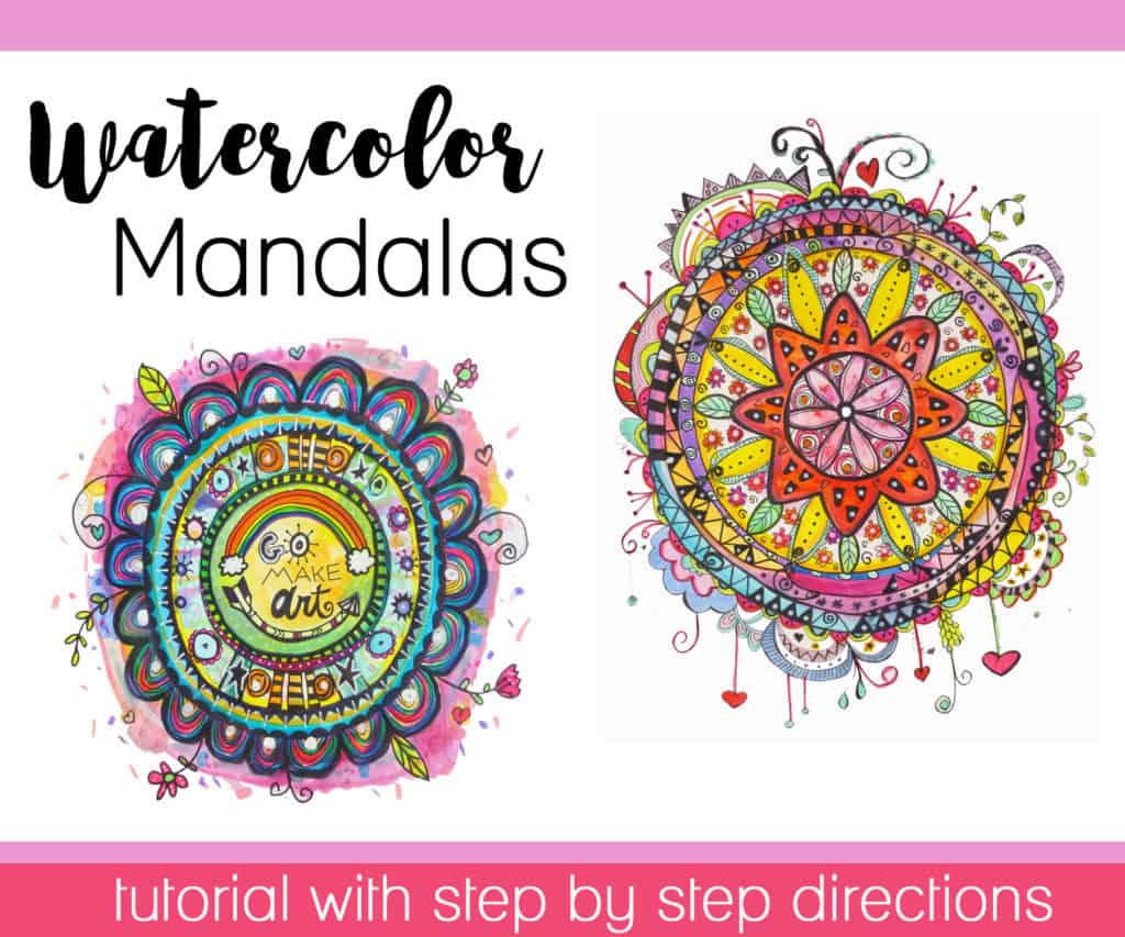 How to Make Watercolor Mandalas