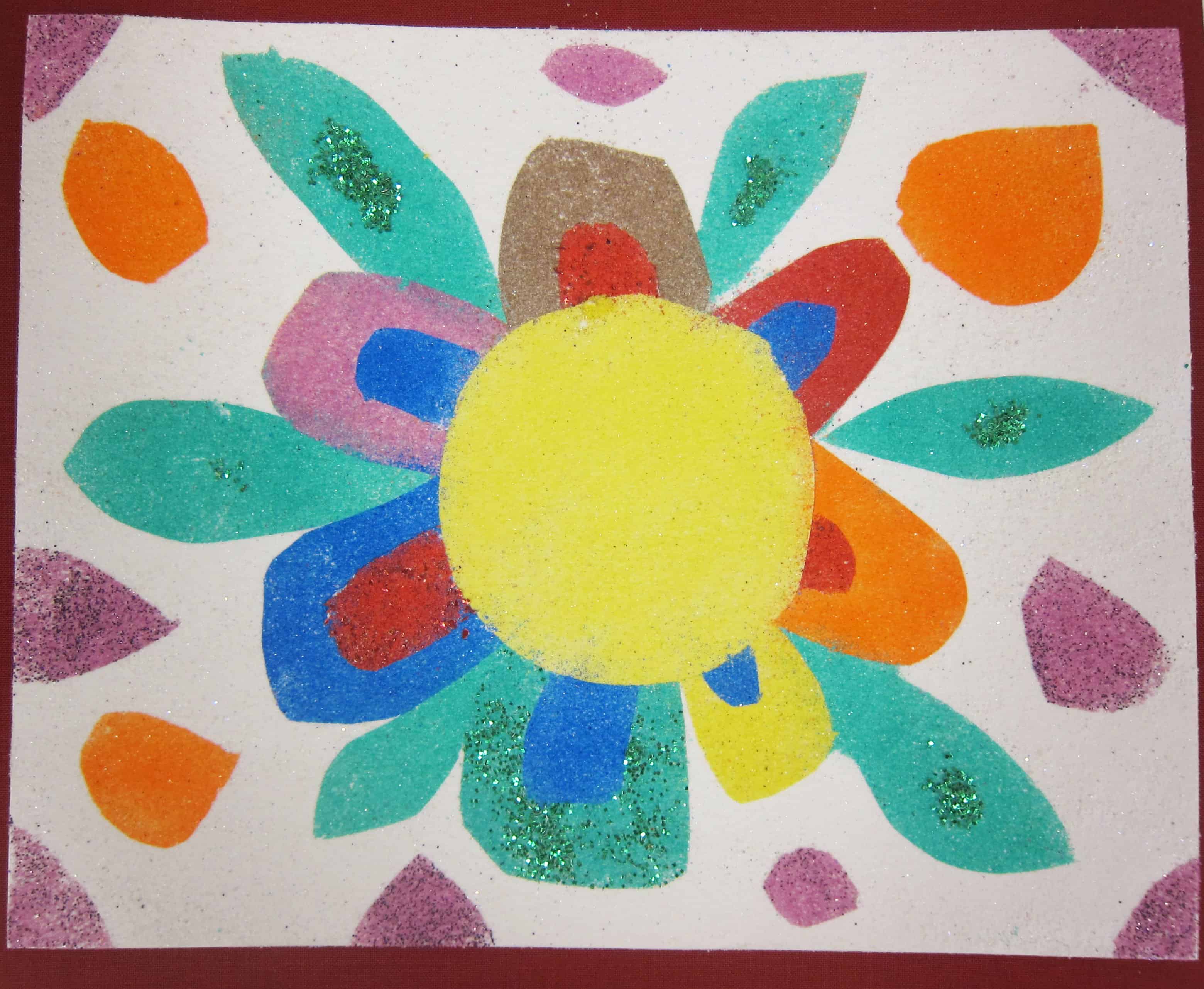 Sand Painting Art is Basic An Elementary Art Blog