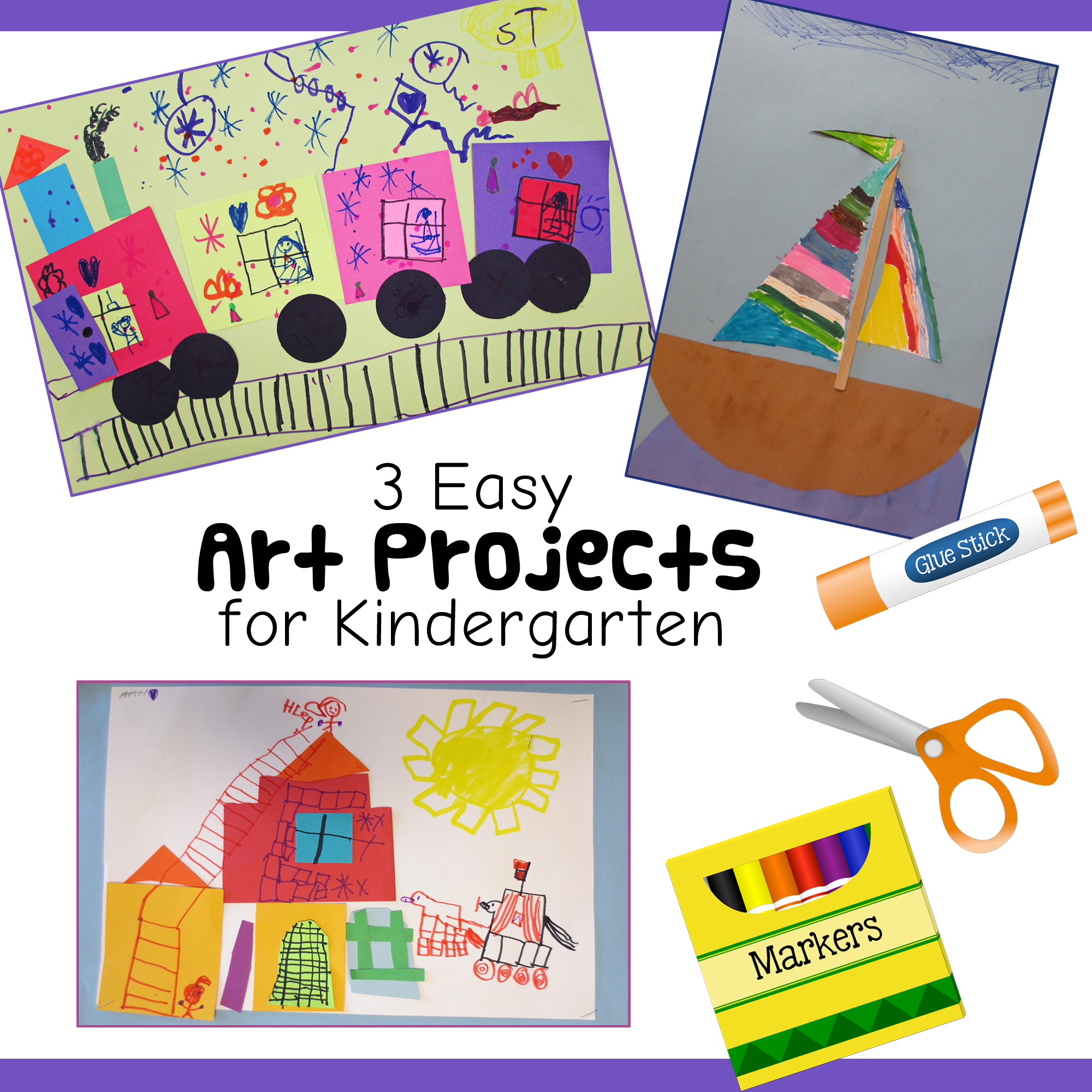 3 Easy Art Projects for Kindergarten - Artworks For Kindergarten