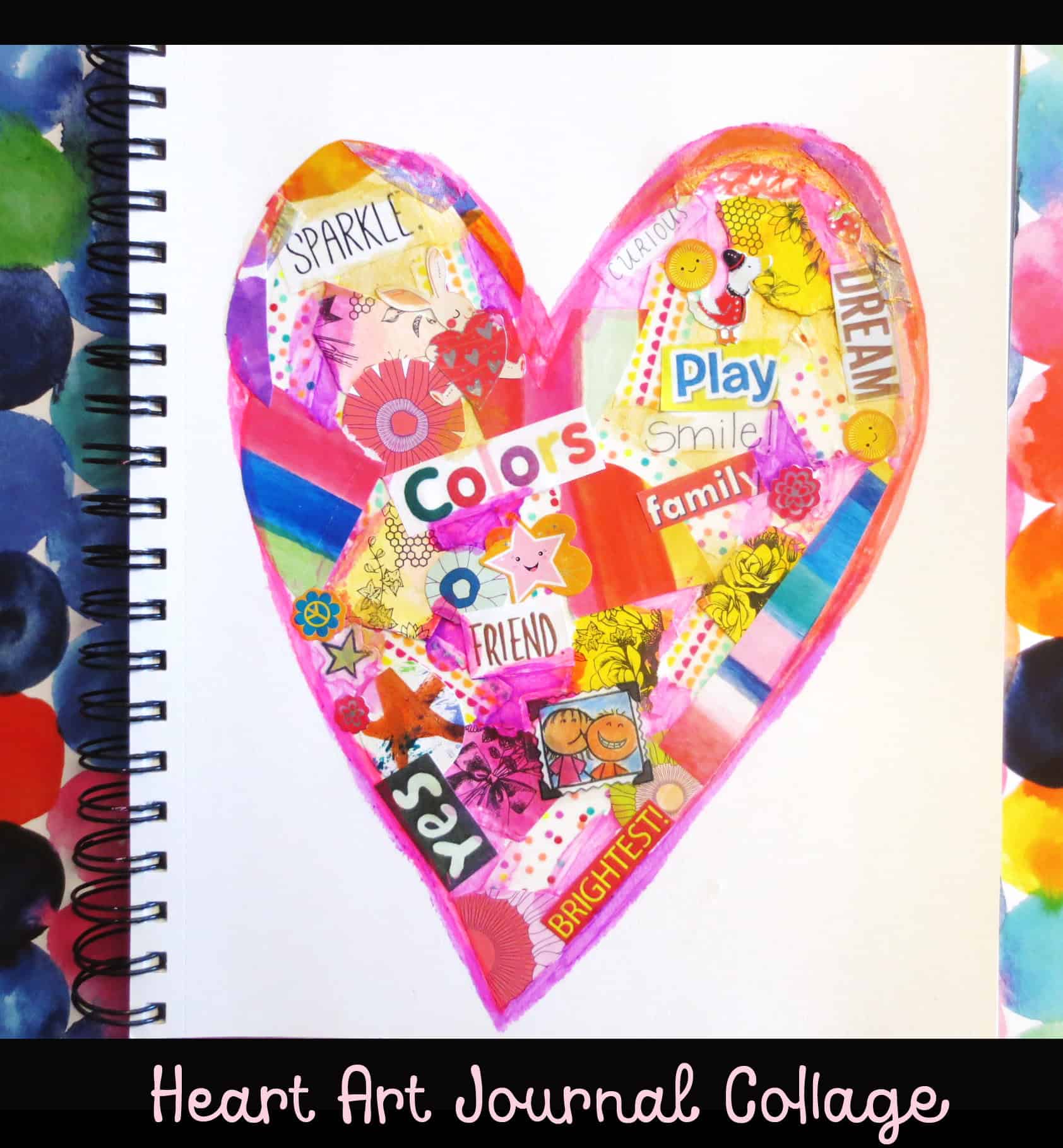 Mixed Media Heart Collage